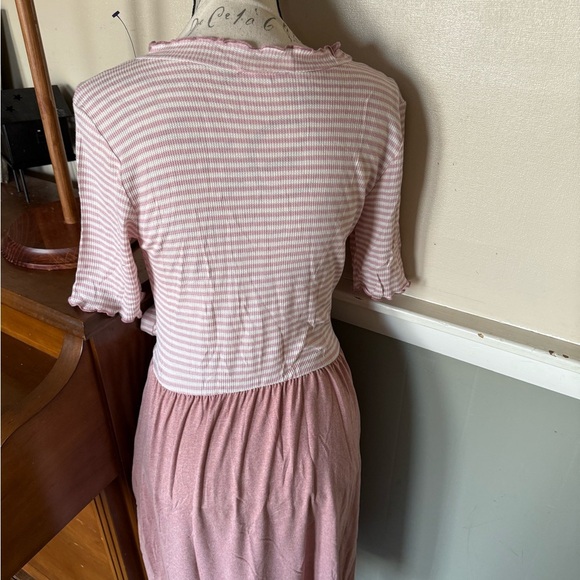 Reborn J Pink Midi Sundress with Flutter Sleeves - Picture 5 of 10